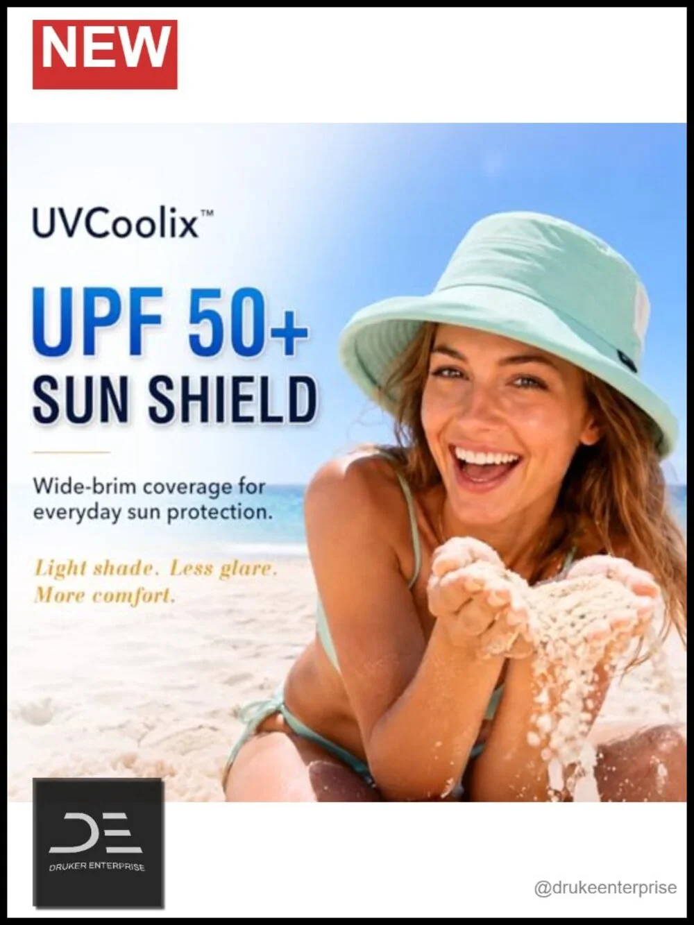 Women's Wide Brim Bucket Sun Hat with Ponytail Hole UPF 50 Packable